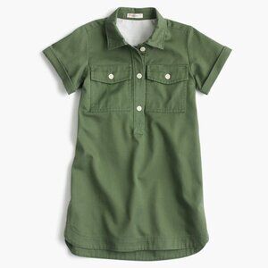 J. Crew Crewcuts Girls Short Sleeve Cadet Dress 14